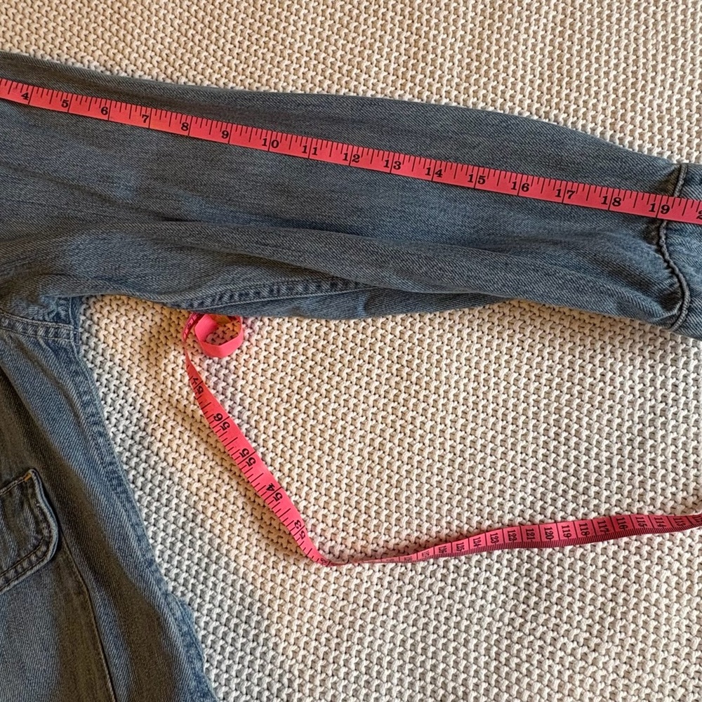 Able Light Blue Jean Jacket with Button Details - image 9